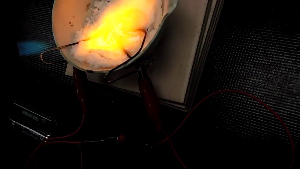 熔融的食鹽會導電