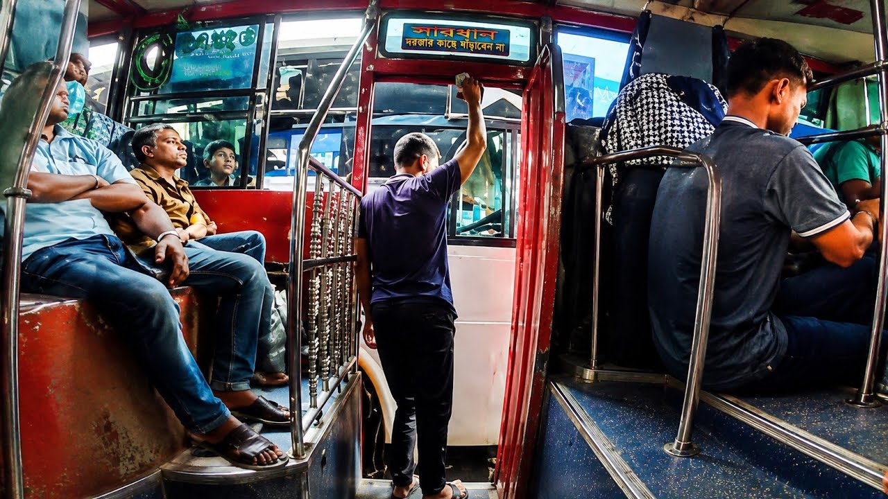 Heavy Traffic & Crowded Local Bus Journey | Daily Struggle on the Road