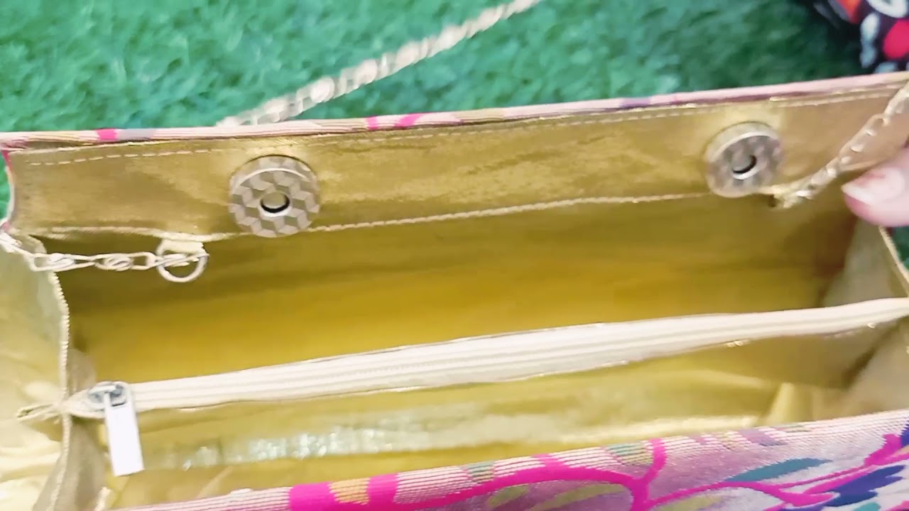 Paithani Purse All-over Clutch Available For Order Kshatriya Paithani Yeola  9822960400 / 9822677362