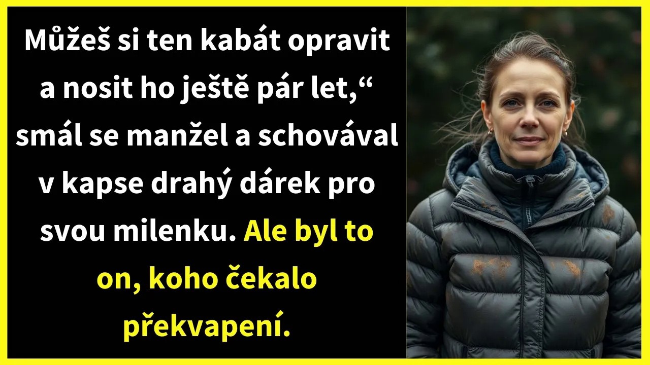 Můžeš si ten kabát opravit a nosit ho ještě pár let,“ smál se manžel a schovával v kapse drahý dárek