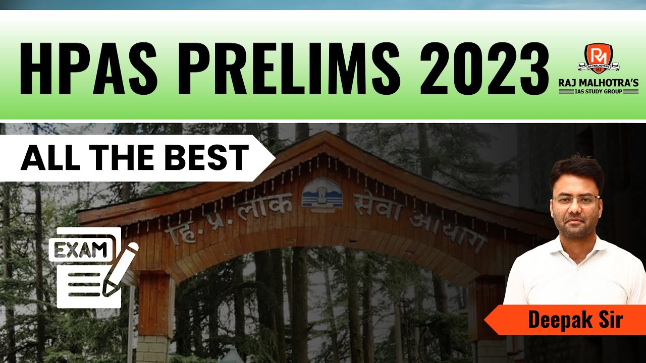 HPAS Prelims 2023 | Last Minute Note | All The Best |