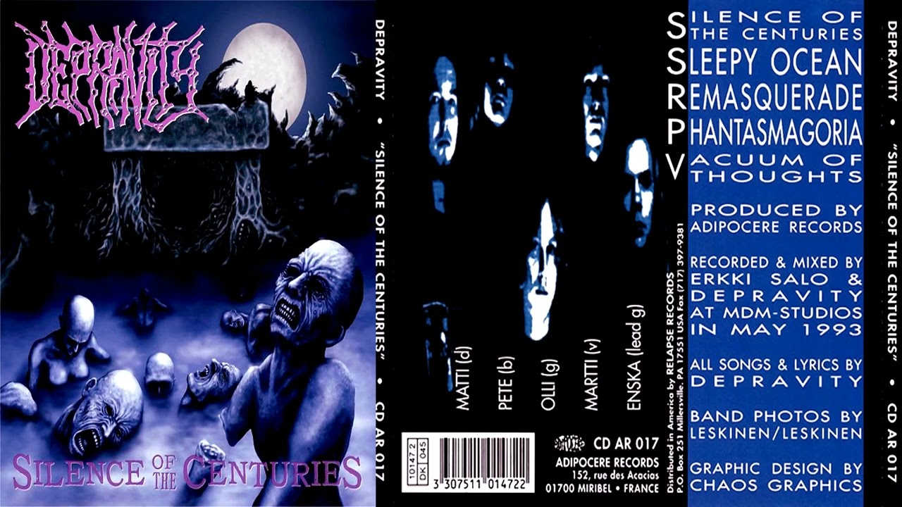Depravity | Finland | 1993 | Silence Of The Centuries | Full EP | Death Metal | Rare Metal Album