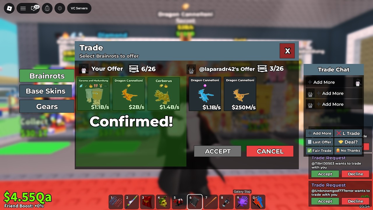🔴 LIVE TRADING SAB Roblox