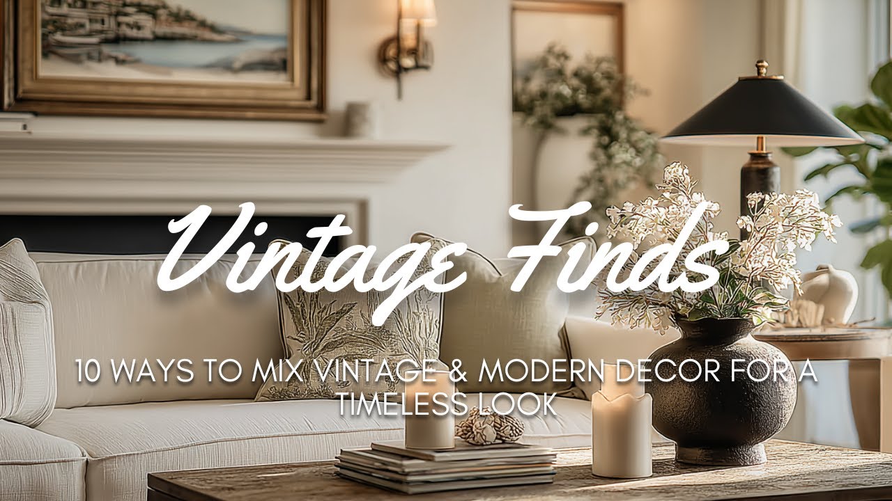 ✨️ Vintage Finds : 10 Ways to Mix Vintage & Modern Decor for a Timeless Look!
