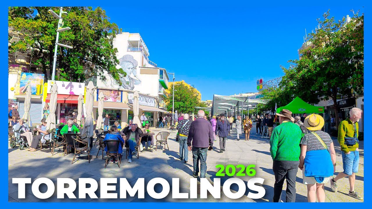 Torremolinos Spain 4K Walking Tour | Town Centre – Costa del Sol, Malaga