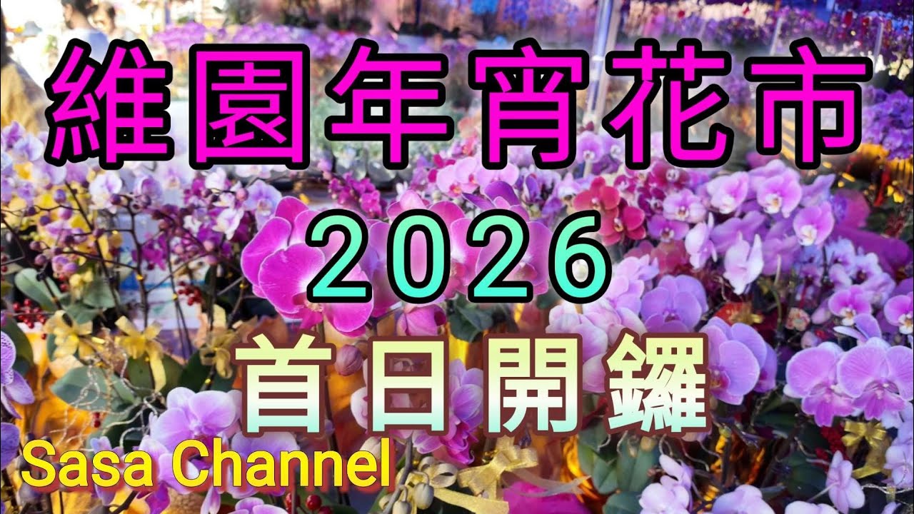維園年宵花市2026 首日開鑼 【4K】#維多利亞公園  #年花 11 Feb 2026