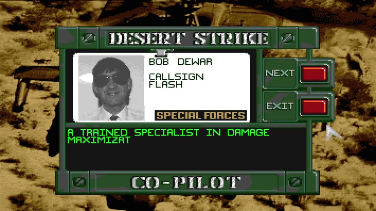 Amiga Playthrough: Desert Strike - Return To The Gulf (cz. 1 - Air Superiority)