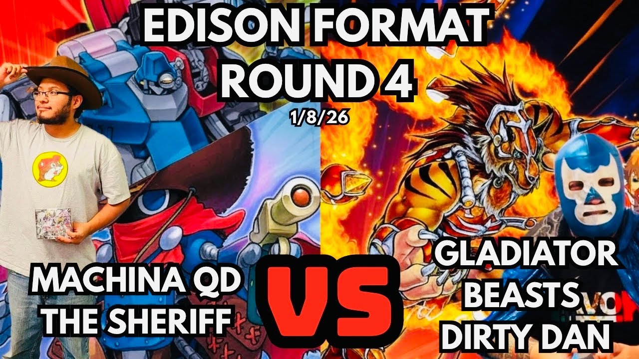 4-й раунд турнира Edison Format: Machina Quickdraw против Gladiator Beasts!