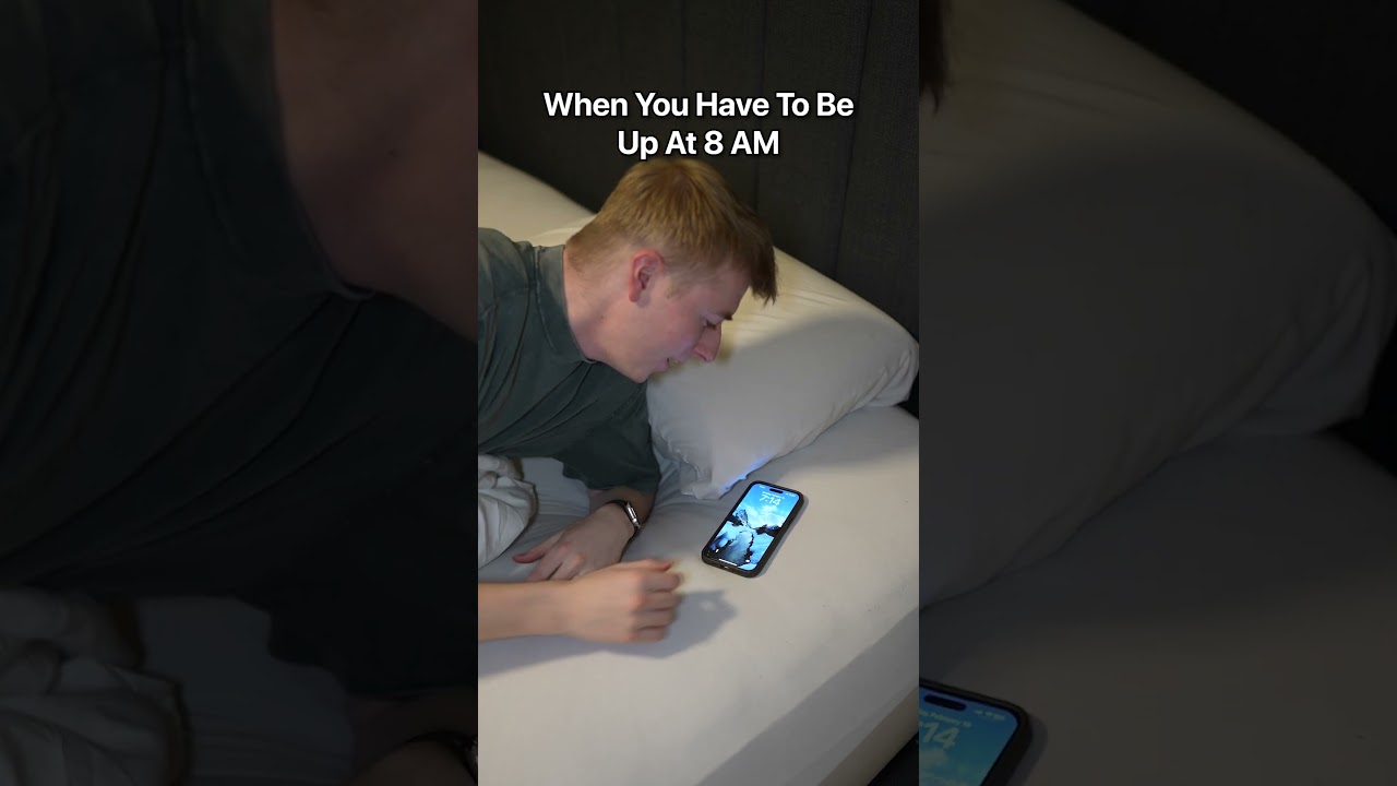 When You Need To Be Up By 8 AM #Shorts