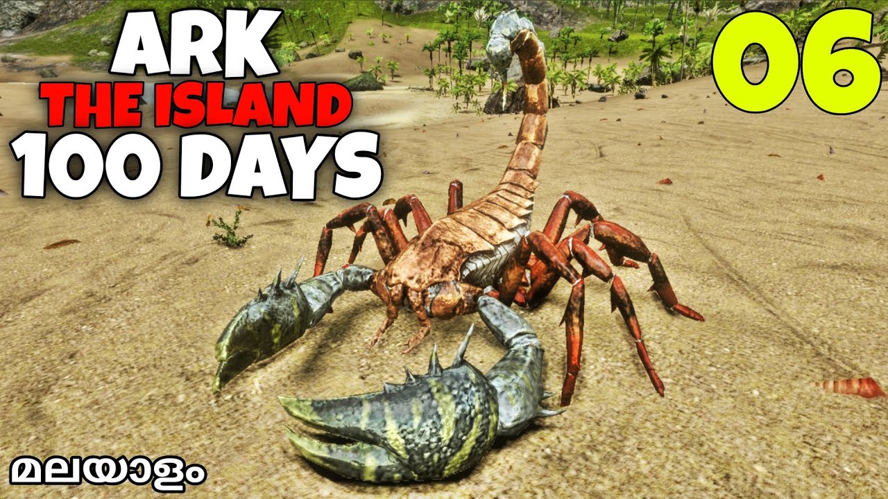 100 Days In Ark Mobile - The Island | Pulmonoscorpius Taming | Episode 6 ( Survival Series )