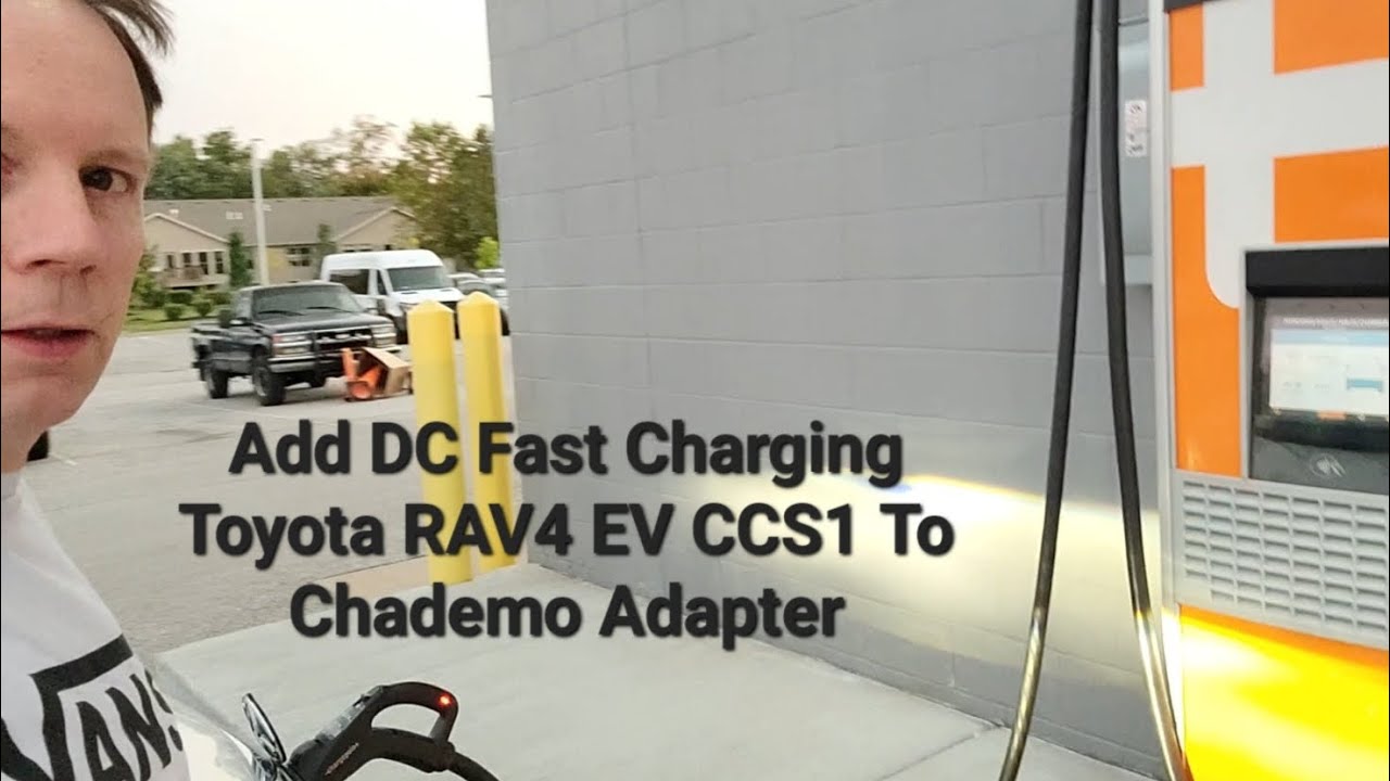 Adding DC Fast Charging Toyota RAV4 EV CCS1 To Chademo Adapter 1 minute version