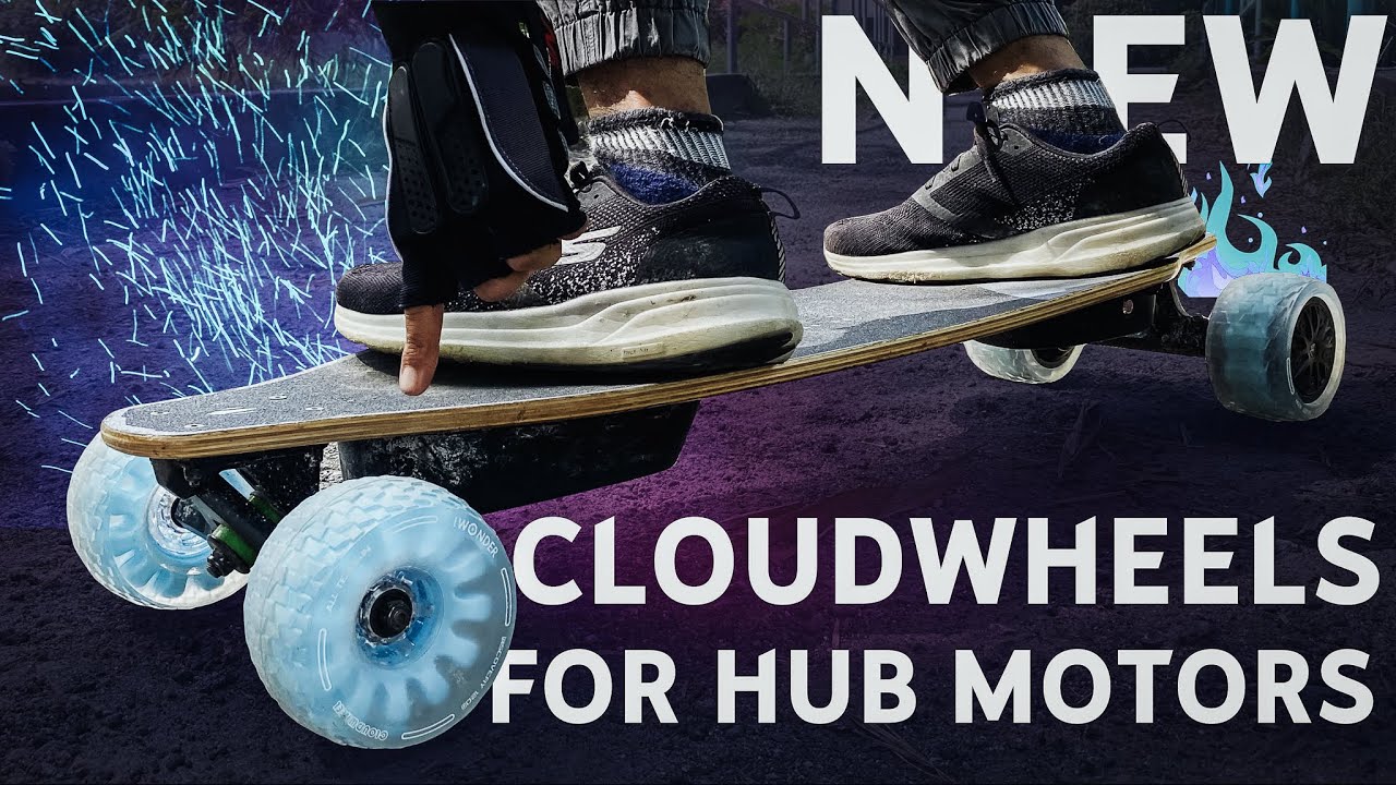 Reduce Road Vibrations - New Cloudwheels Donut 120 MM fits most Electric Skateboards | Wowgo 2S Pro