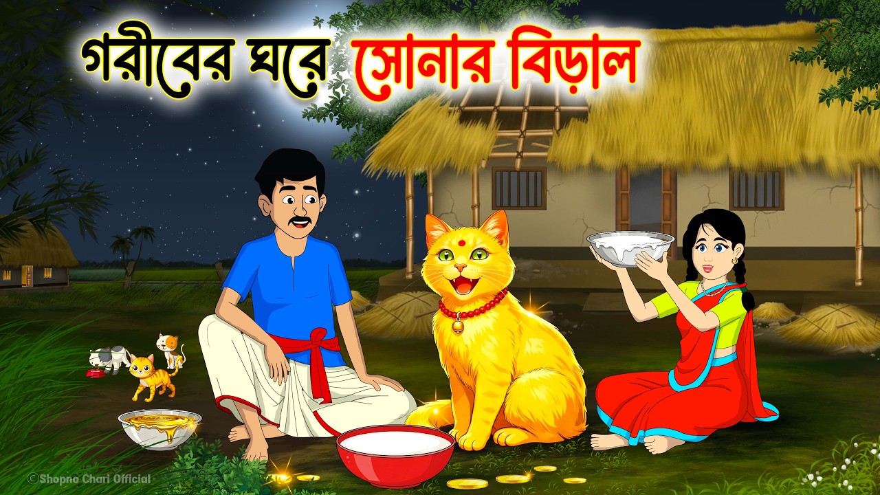 গরীবের ঘরে সোনার বিড়াল | Benali Fairy Tales Cartoon | Rupkothar bangla Golpo | Bangla Moral Story
