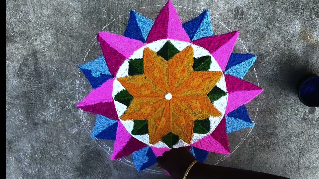 3D கோலம் |  3d kolam | daily kolam | simple and easy rangoli | padi kolam | muggulu | Rovi Rangoli |