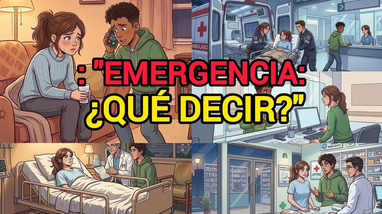 Emergencia Médica en USA: Cómo llamar al 911 y hablar con el doctor 🚑🇺🇸 , Learn english,