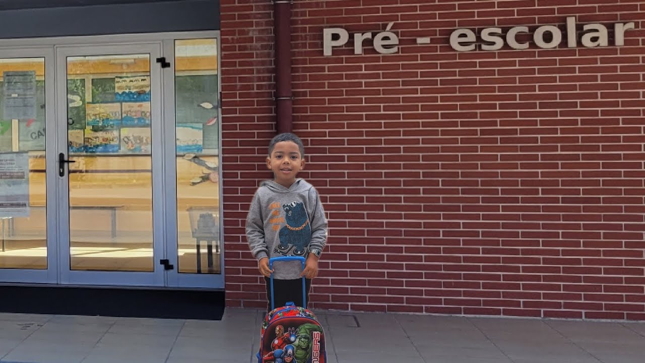 Primeiro dia na pré-escola em Portugal