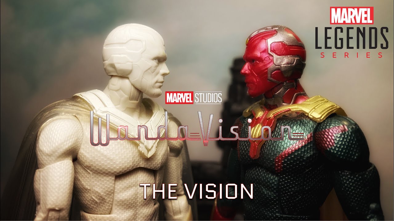 Marvel Legends Disney+ WandaVision Captain America Flight Gear BAF Wave The Vision Figure Review