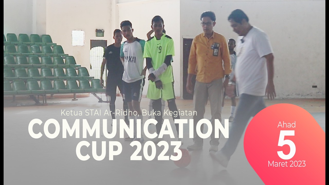 🔴Ketua STAI Ar-Ridho Budi Setiawan, Buka Kegiatan Communication Cup 2023.