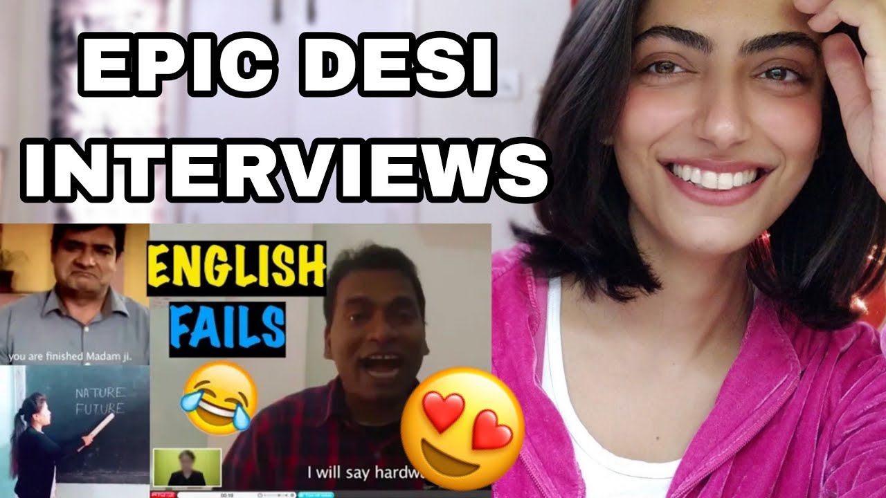 @triggeredinsaan 'When Desis Give Job Interview in English | Funny English Fails' reaction