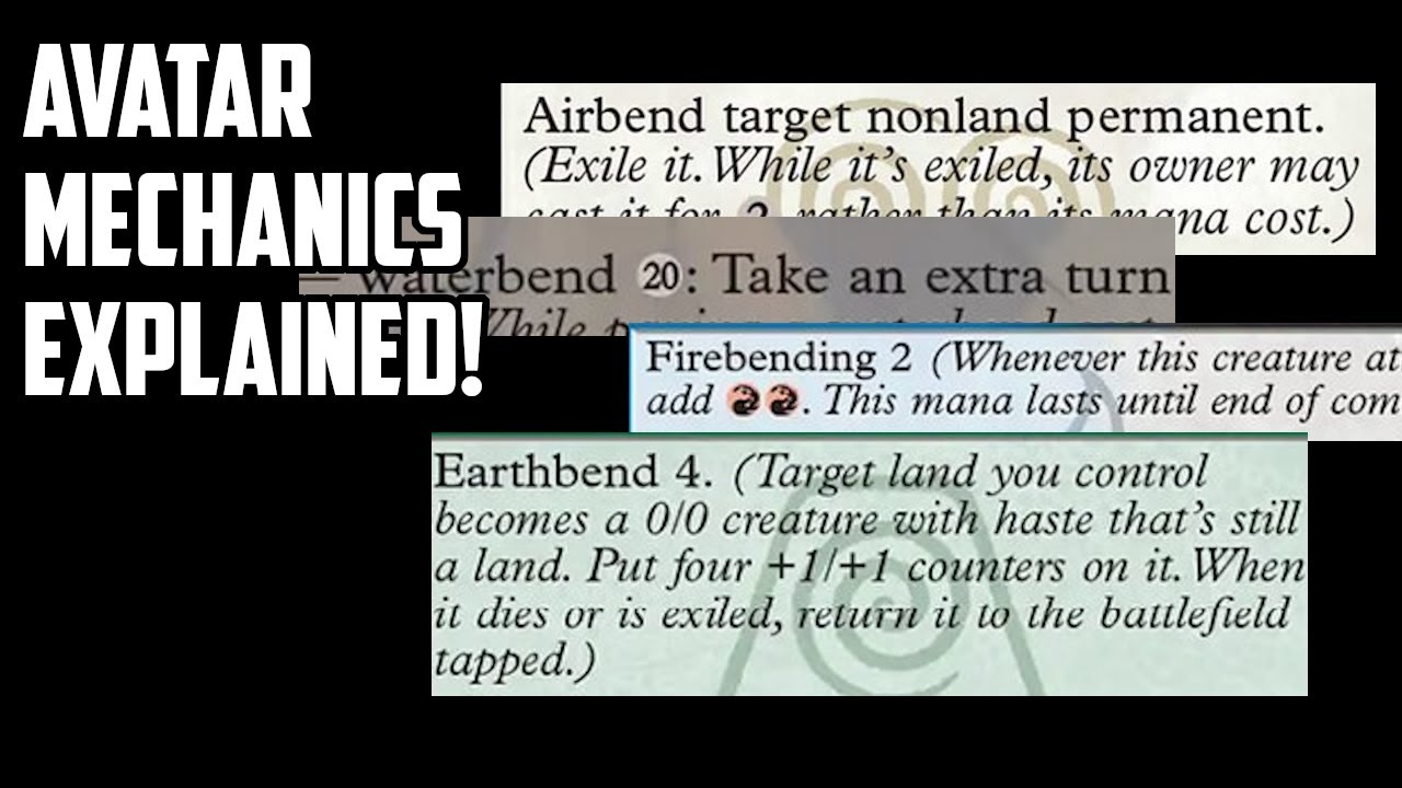 🎴 MTG x Avatar: All 4 Bending Mechanics Explained! | Air, Water, Earth & Firebending Breakdown 🔥🌊🌪️🪨