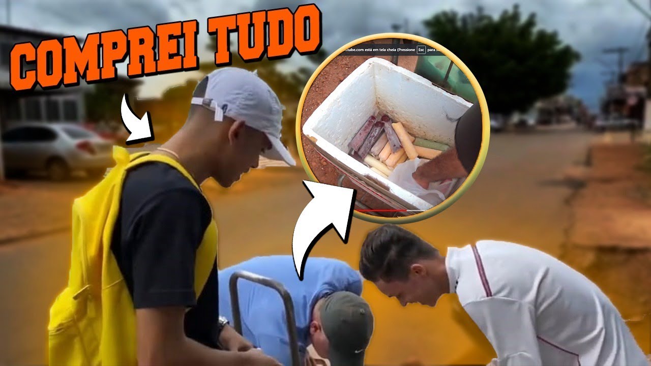 COMPRAMOS TODOS OS GELADINHO DESSE SENHOR E ELE SE EMOCIONOU !!!