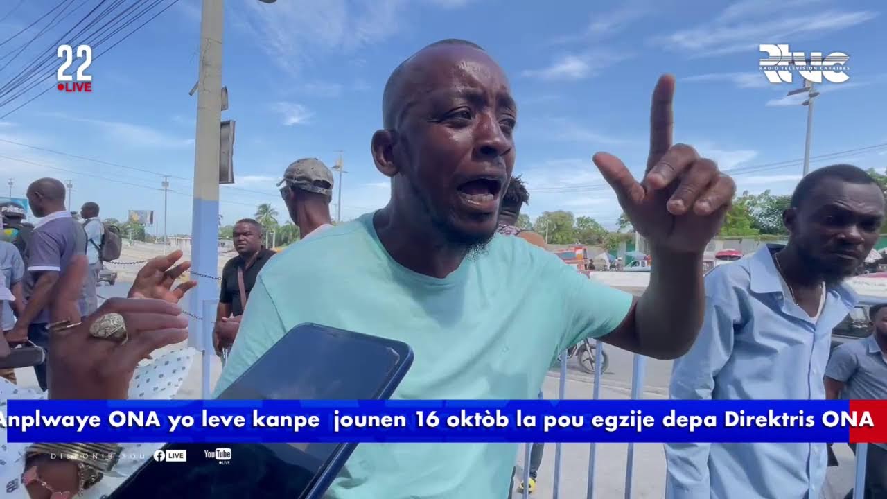 Pwotestasyon: Anplwaye ONA yo leve kanpe  jounen 16 oktòb 2024 la pou egzije depa Direktris ONA, Mag
