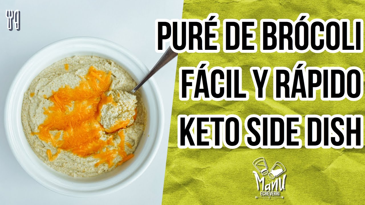 🥦 PURE DE BROCOLI KETO CON QUESO RICOTTA | KETO BROCCOLI PURE SIDE DISH | Manu Echeverri