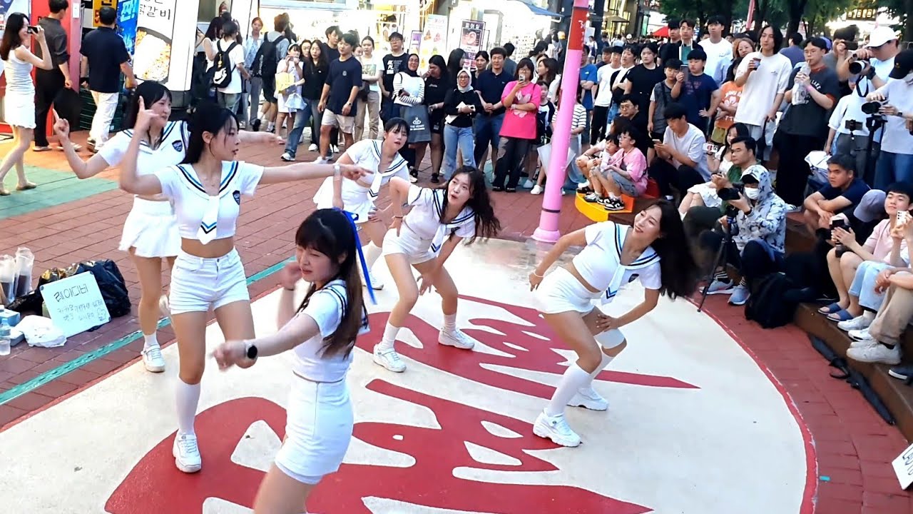 [STREET ARTIST] LADY B. INTERACTIVE HONGDAE BUSKING. 240727.