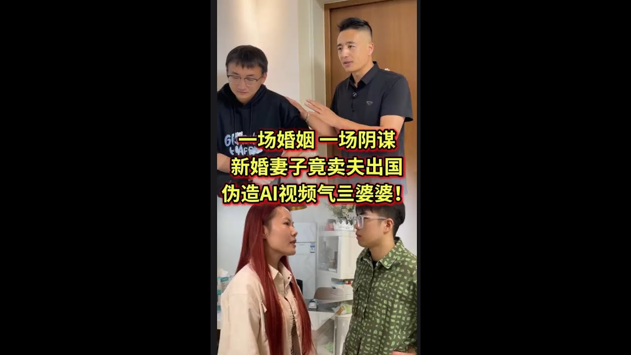 一场婚姻 一场阴谋，新婚妻子竟卖夫出国，伪造AI视频气死婆婆！#法律咨询 #经济纠纷 #债务纠纷 #老赖 #欠钱不还   #抖音
