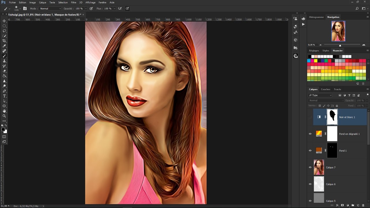 Tutoriel Photoshop CC 2017..Faire d'une Photo un Beau Dessin