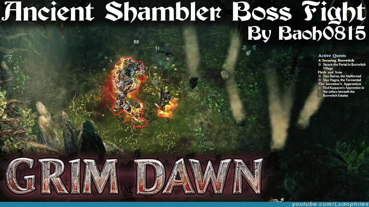 Grim Dawn - Ancient Shambler Boss Fight