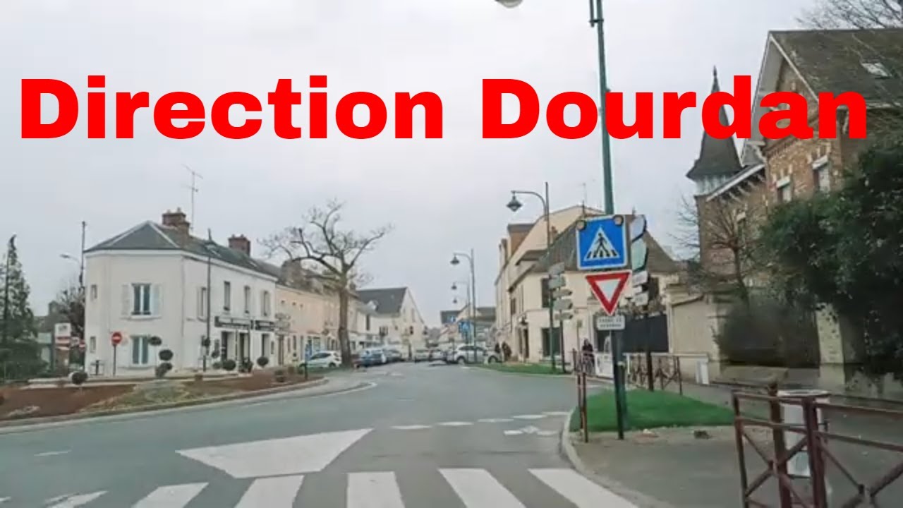 Direction Dourdan 4K- Driving- French region