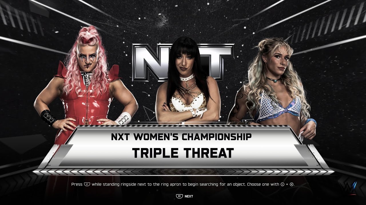 WWE 2K26 GAMEPLAY Triple Threat Match NXT Women's Title 🔥 #wwe2k26 #nxt #solruca #jacyjayne #zaria 