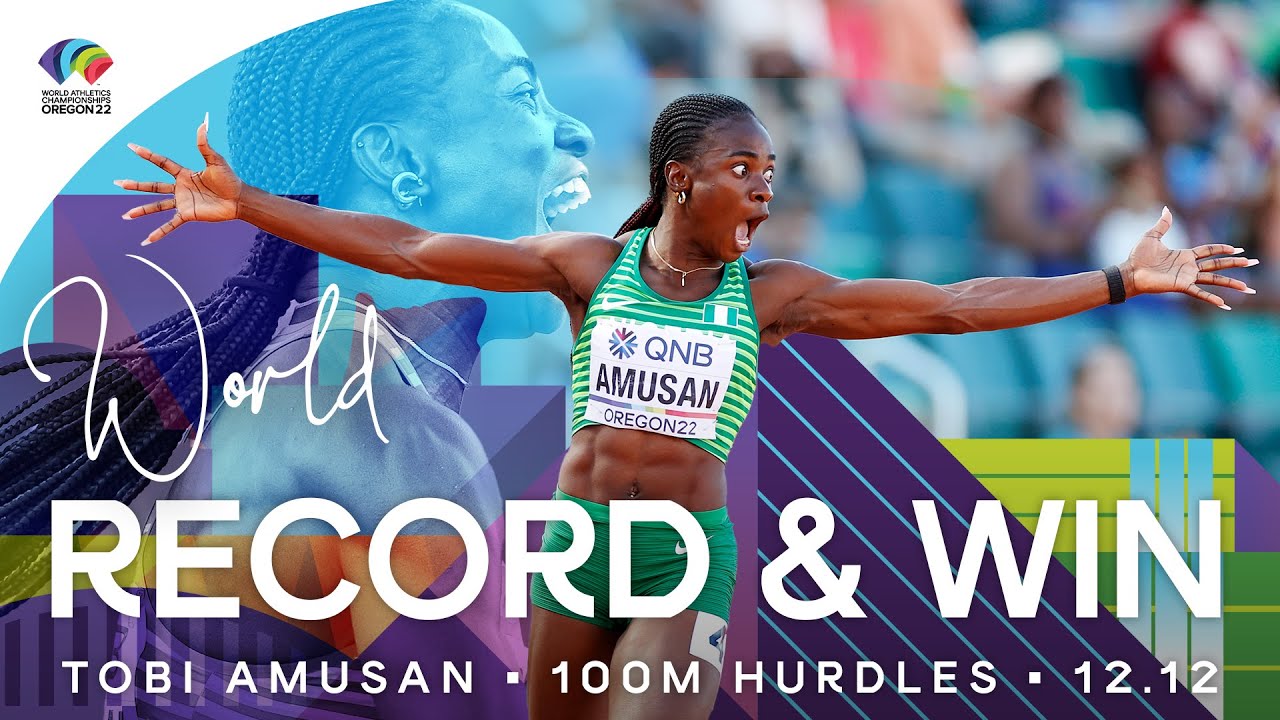 WORLD RECORD 12.12 🇳🇬  - Amusan wins 100m hurdles | World Athletics Championships Oregon 22