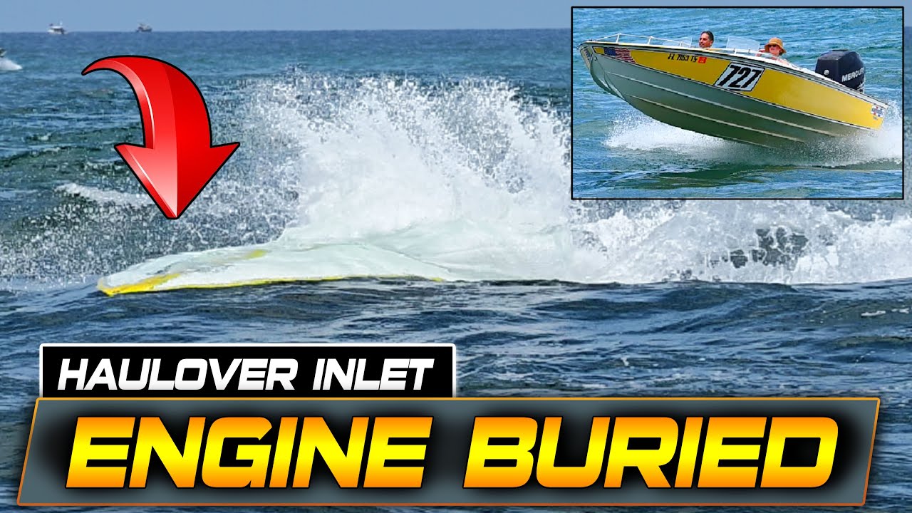 SWALLOWED IN SECONDS! BOAT AND ENGINE UNDERWATER AT HAULOVER INLET | BOAT ZONE