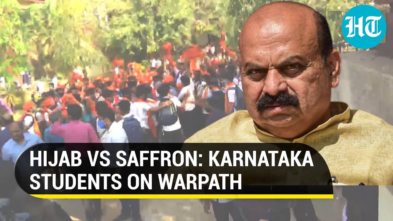 Hijab vs Saffron row swells in Karnataka; Congress demands colleges to be shut down