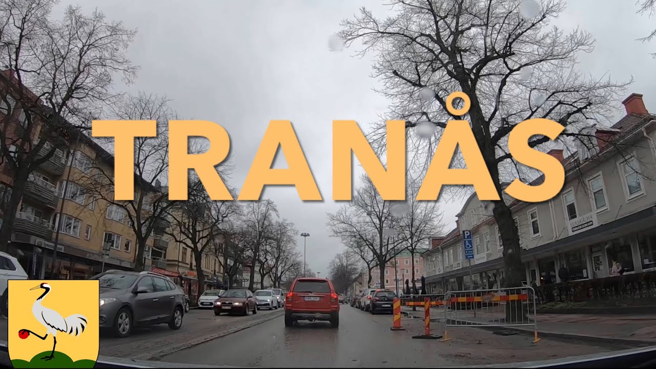Tran&aring;s, Sweden. Dashcam video.