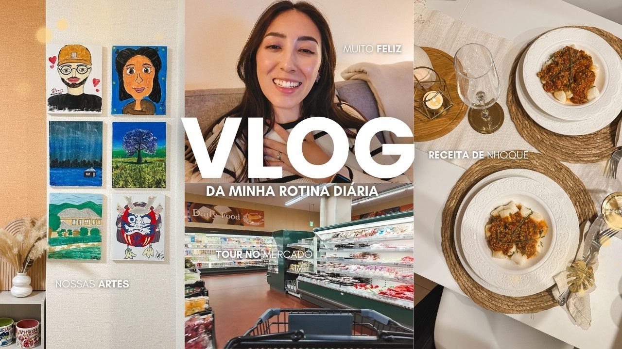Rotina de trabalho do Gabriel, Receita de Nhoque, Desenhando Juntos, Tour no Mercado