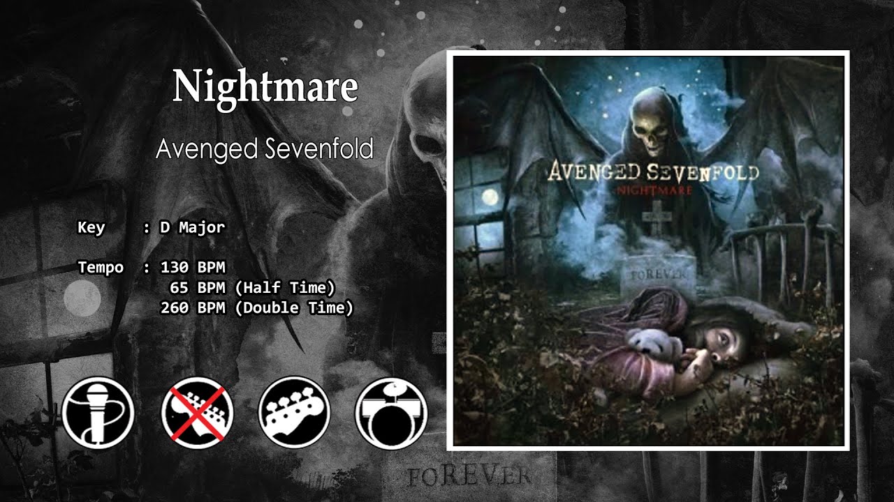Avenged Sevenfold - Nightmare (Backing Track - No Guitar)