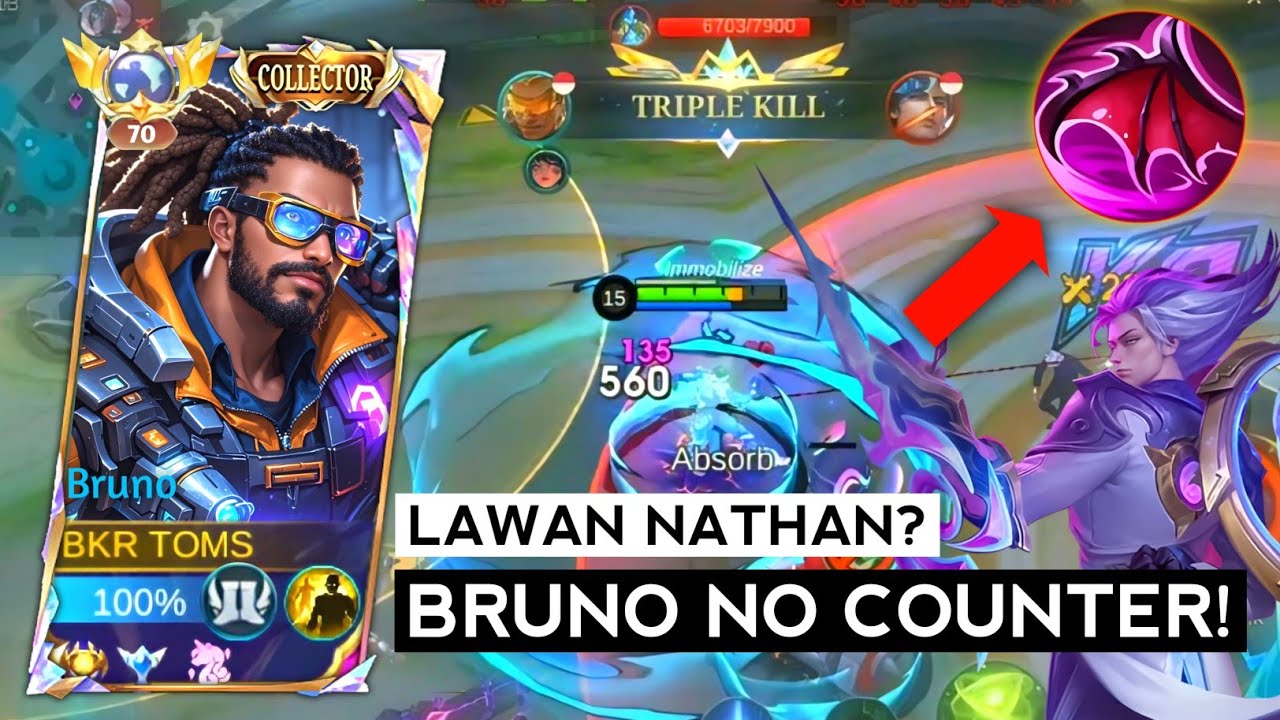 Natan K.O! Bruno Build Sakit Ini Beneran Overpower!