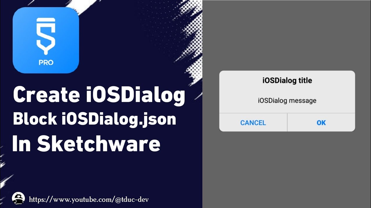 Creating an iOS-style Dialog on Android App using Sketchware.