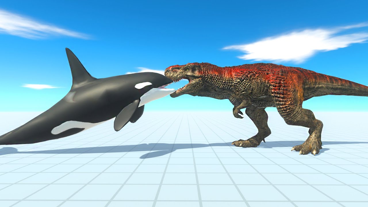 DINOSAURS vs AQUATICS - Animal Revolt Battle Simulator | ARBS