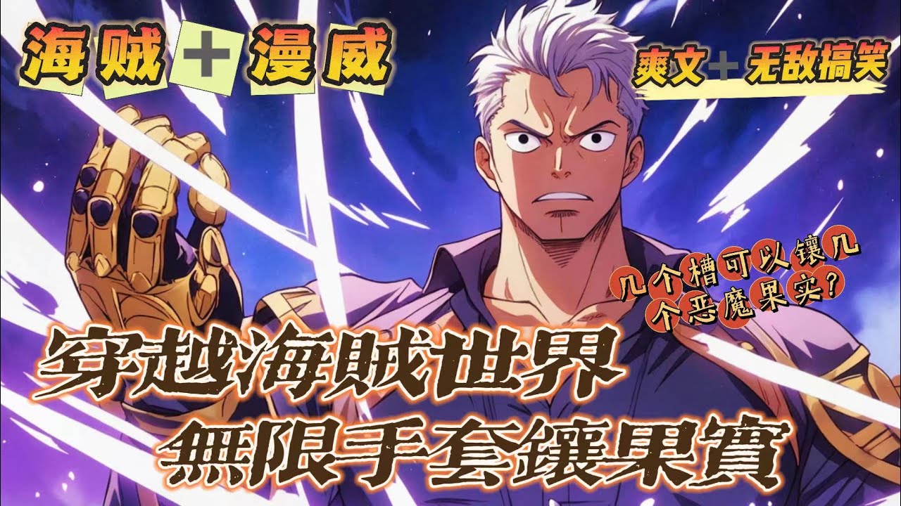 🔥《穿越海賊世界，無限手套鑲果實》第1-150話：莫名穿越到海賊世界中的羅青，將一顆惡魔果實成功鑲嵌在滅霸同款無限手套上的時候，他整個人都懵了！貌似這個手套的凹槽有6個啊？所以，要怎麼搭配呢？