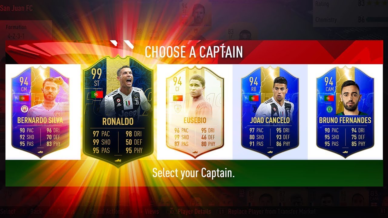 AMAZING DRAFT! HIGHEST RATED PORTUGAL FUT DRAFT CHALLENGE! - FIFA 19 Ultimate Team