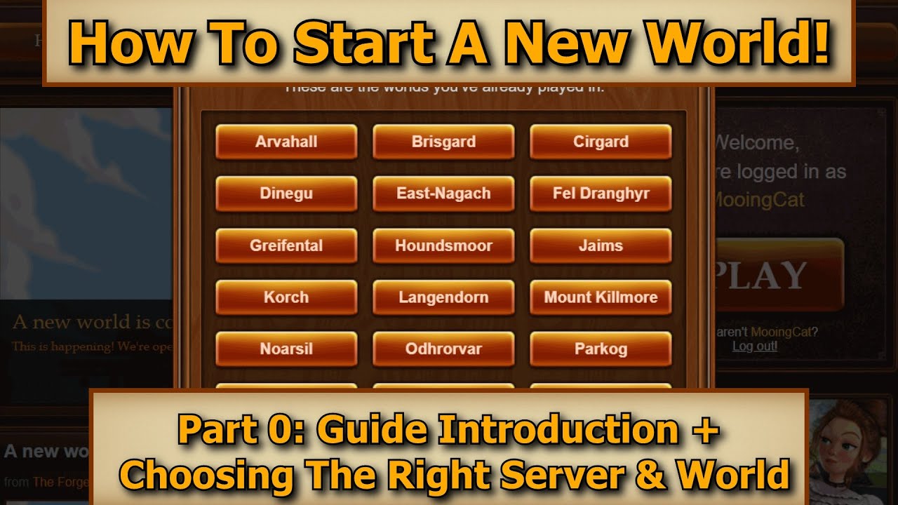 Forge of Empires: How To Start A New World - Part 0: Introduction + Choosing Right Server & World!