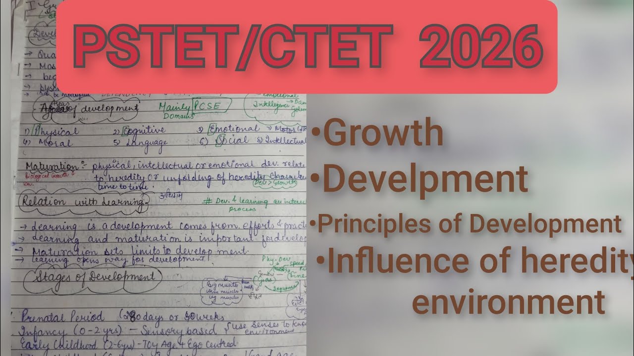 PSTET/ CTET 2026🎯📚 #pstet #childdevelopmentandpedagogyforctet #punjabexampreparation #punajbexams