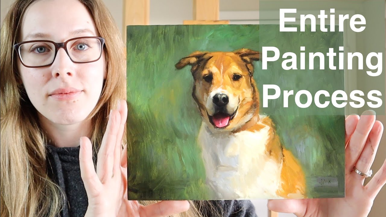 Painting a Pet Portrait Commission: Rudy