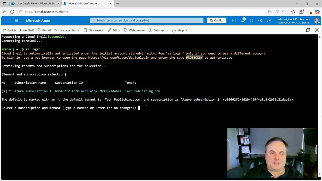 Демонстрация Azure Cloud Shell