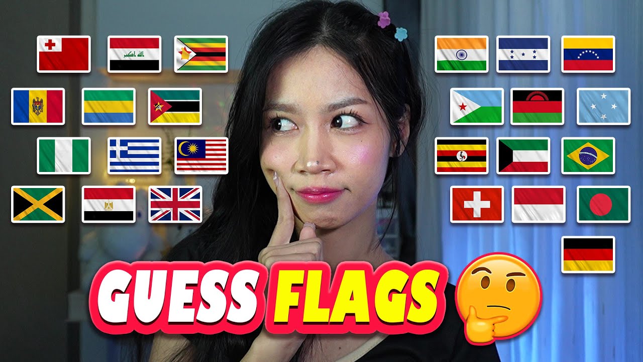 ASMR Guess The Flags 🌎✨ Geography Game for Relaxing Time, Whispering, Soft Spoken