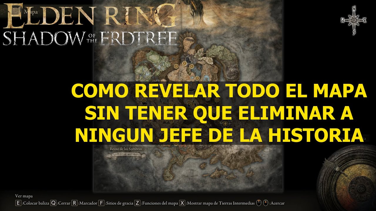 Elden Ring Shadow of the Erdtree Como revelar todo el mapa sin eliminar a ningún jefe